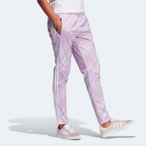 Adidas DV2581 Women's SST Track Pants Purple Glow - Picture 2 of 3